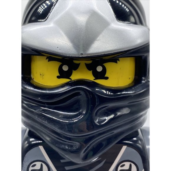 LEGO Cole Ninjago Ninja Alarm Clock  Minifigure Black Silver Works - Picture 2 of 7